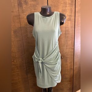 Sage Green Sleeveless Mini Dress